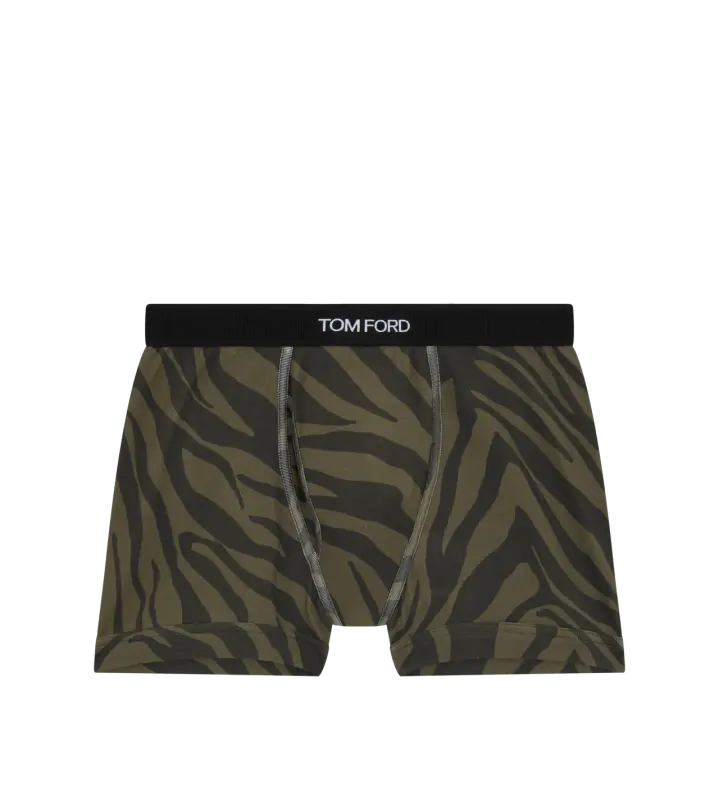 ZEBRA COTTON BOXER BRIEFS MILITARY GREEN online